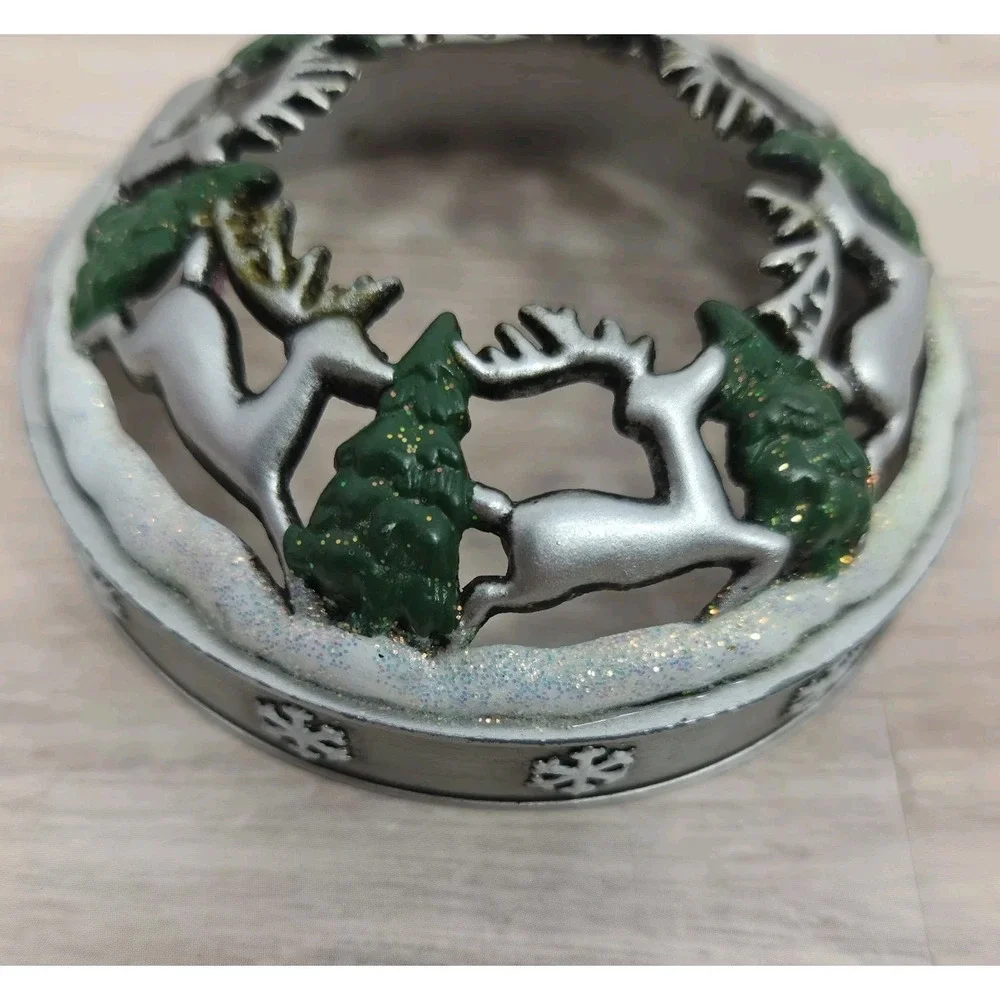 Yankee‎ Candle Illuma Lid Reindeer & Trees Candle Topper